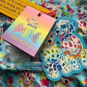 Lisa Frank x Posh Peanut Lmtd Ed. Kids Pajamas set 5-6yrs.Spotty Dotty print NIB